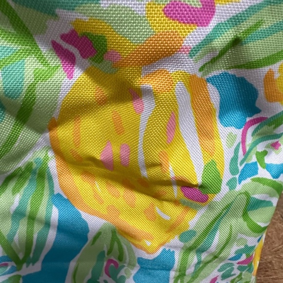 Lilly Pulitzer x Estee Lauder Lemon Printed Tote Shoulder Bag Lemons Fruit - Picture 3 of 6